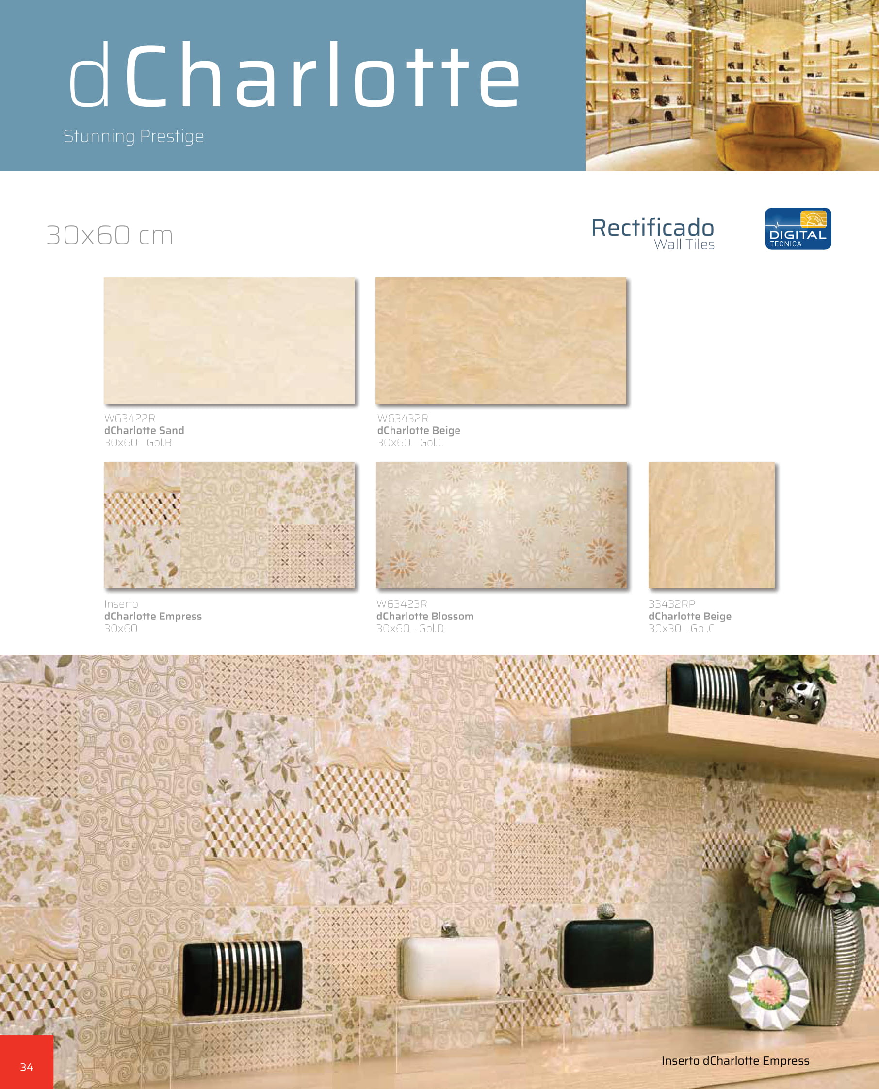 Roman Rectificado Wall Tiles