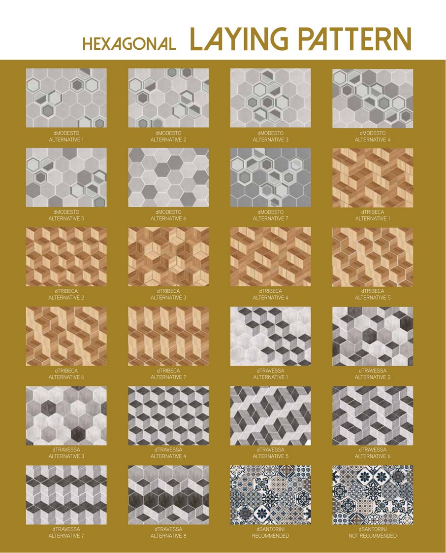 Keramik Roman Hexagonal